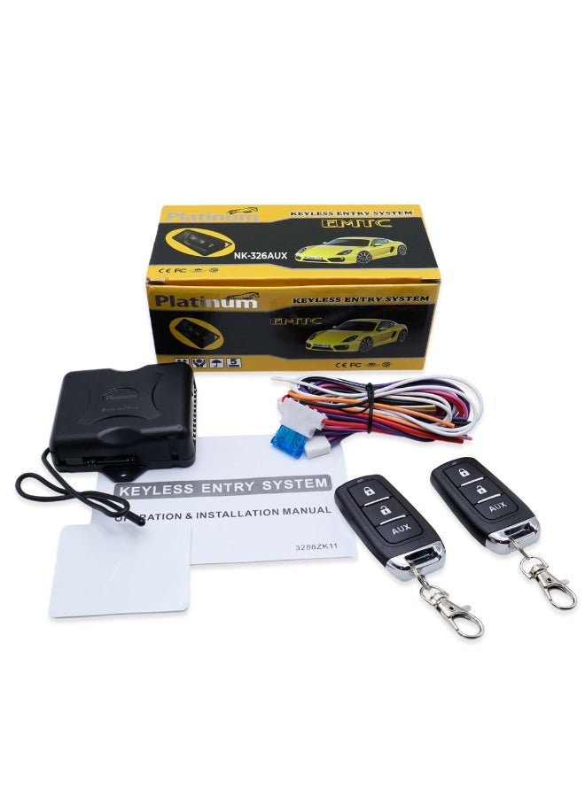 Platinum Pack of 2 Universal Remote Control NK326AUX Keyless Entry Systems | Car Door Lock/Unlock, and Trunk Release - Image 1